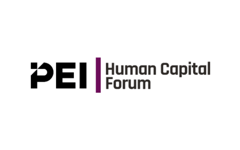 Overlay text reads "PEL" and "Human Capital Foundation" on a dark background with purple accents.